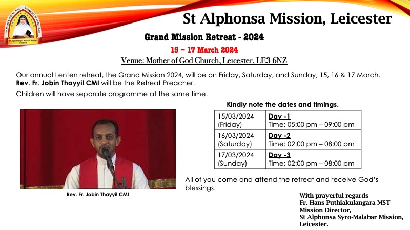 Grand Mission Retreat 2024